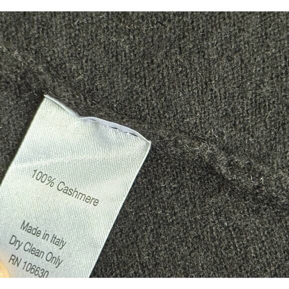 Enzo Mantovani 100% Cashmere Cardigan Sweater Black NWT Made in Italy Women’s S - Picture 6 of 6